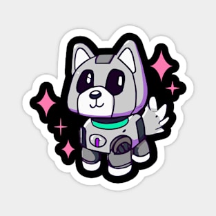 Husky Robot Dog Lover Malamute Magnet