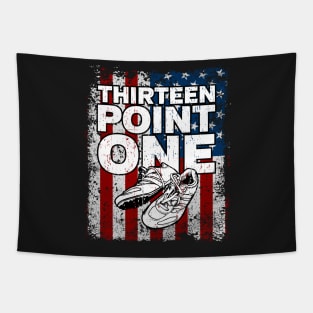 Thirteen Point One Half Marathon Tapestry