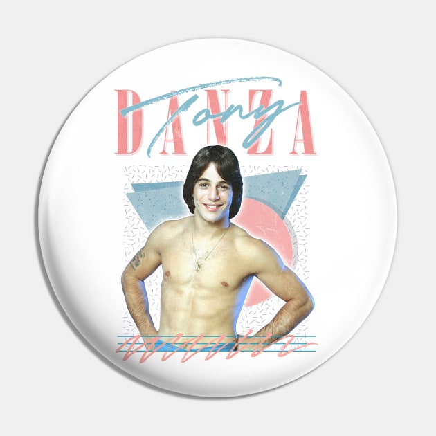 Tony Danza / 80s Styled Aesthetic Design Pin by DankFutura