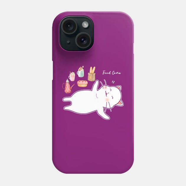 Food Coma Phone Case by Athikan