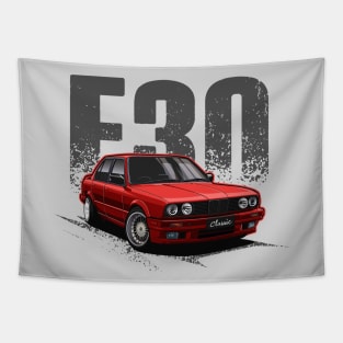 Classic E30 Gang (Candy Red) Tapestry