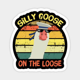 Retro Silly Goose On The Loose Magnet