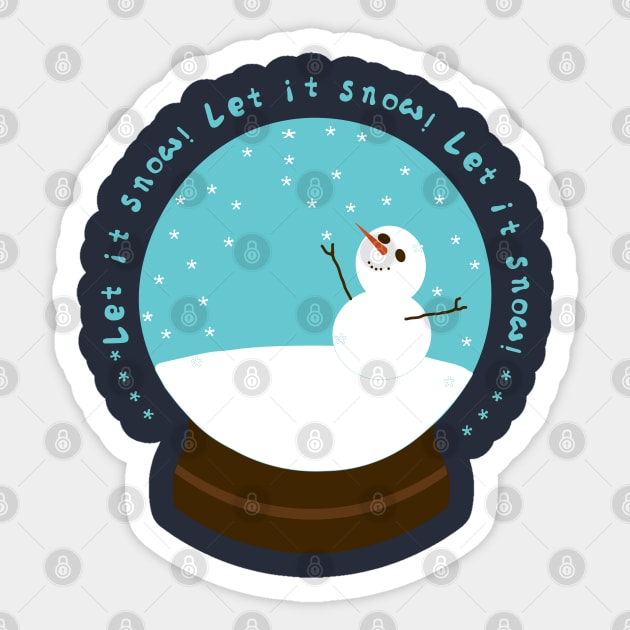 Let it Snow' Sticker