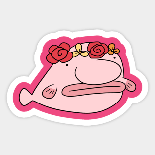 Blob Fish Sticker for Sale by SillyFun