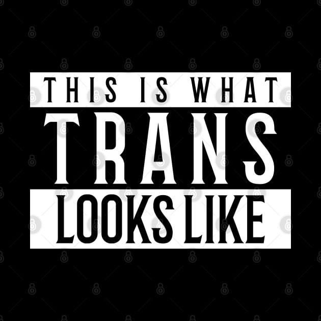 This is what Trans Looks Like, Transgender Shirt by Ben Foumen
