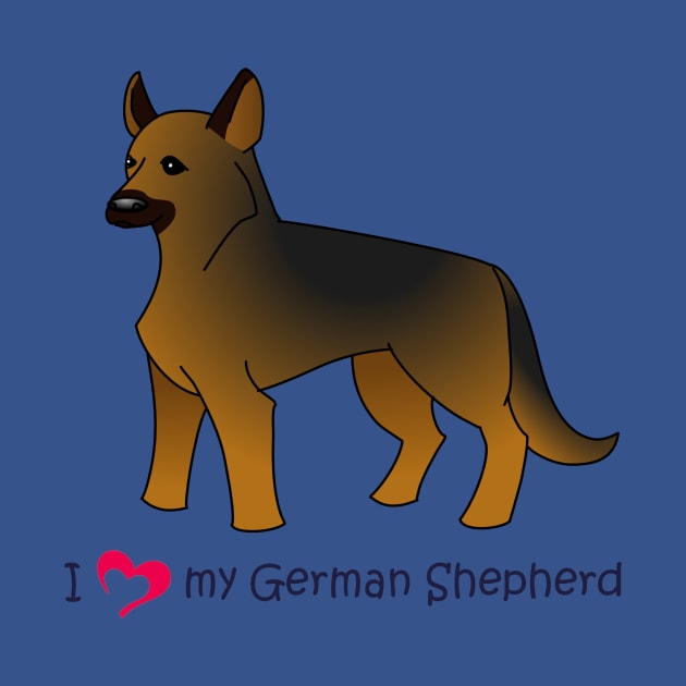 I *heart* my Shepherd by Ashkerdoodles