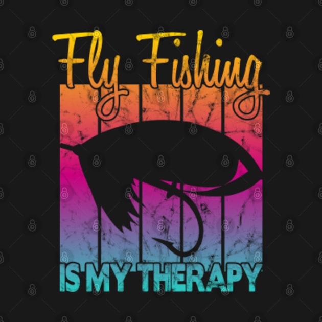 Fly fishing is my therapy by FromBerlinGift