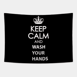 Keep Calm and Wash Your Hands Tapestry