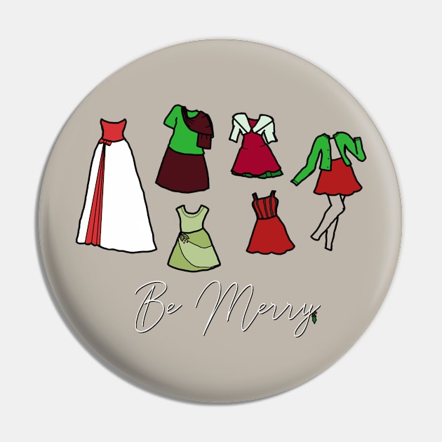 "Be Merry" Christmas Party Wardrobe Pin by LochNestFarm