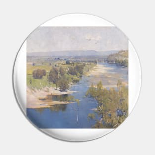 The purple noon's transparent might - Arthur Streeton Pin