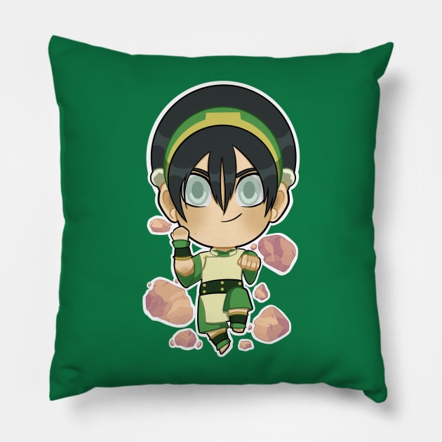 Toph Pillow by dragonlord19