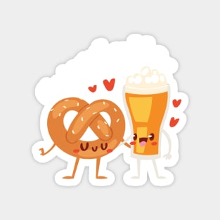 Go together like... Beer and Pretzels Magnet