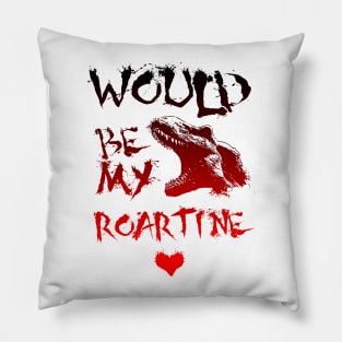 Would you be my Valentine Dinosaur Pillow