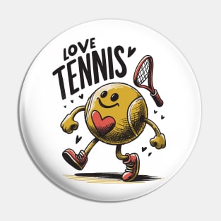 Love Tennis Pin