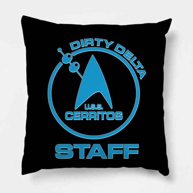 Lower Decks Dirty Delta staff Pillow by Vault Emporium