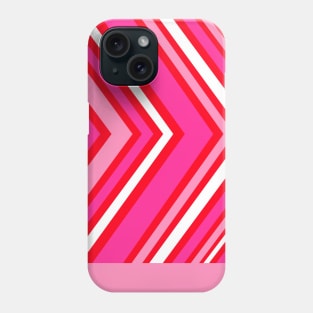 Hot pink and light pink chevrons Phone Case