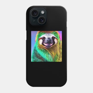 Rainbow Sloth T-Shirt: Colorful and Cute Shirts for Sloth Lovers Phone Case