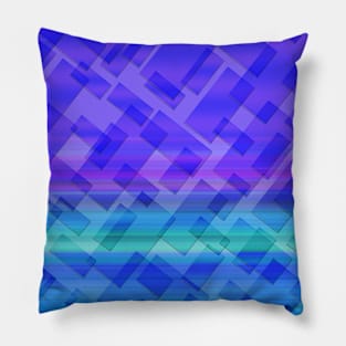 Blue blocks Pillow