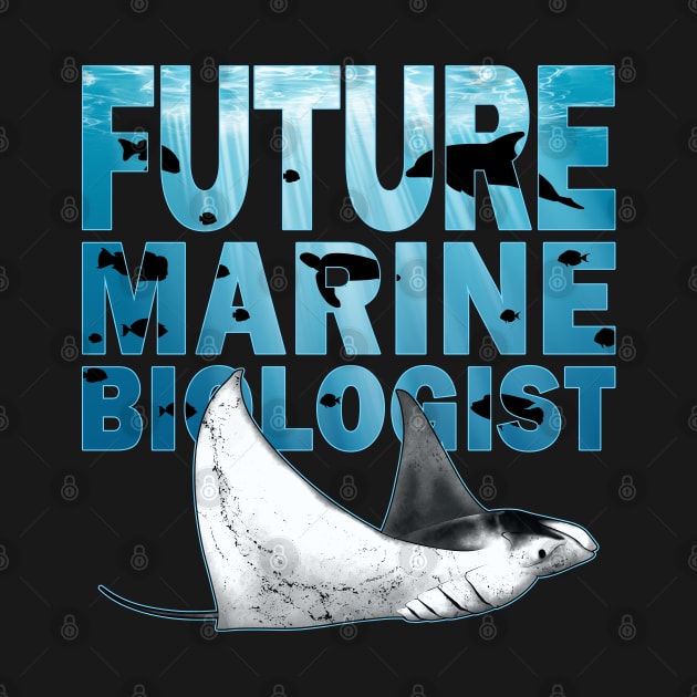 Manta Ray Future Marine Biologist by NicGrayTees