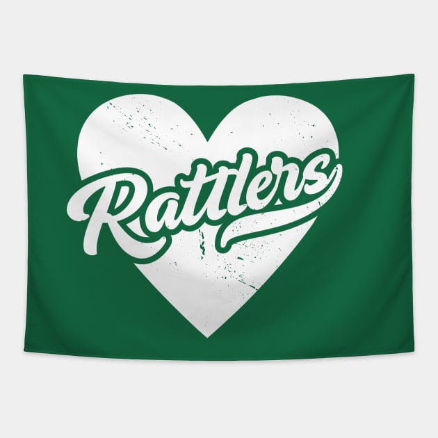Vintage Rattlers School Spirit // High School Football Mascot // Go Rattlers Tapestry by SLAG_Creative