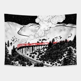 Glenfinnan Viaduct Steam Train Tapestry