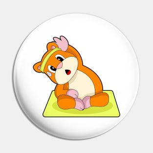 Hamster Yoga Fitness Sports Pin