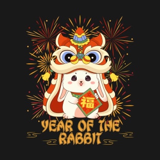 Year of the Rabbit Fireworks & Dragon T-Shirt