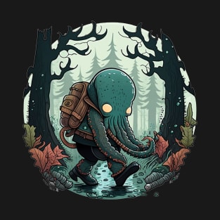 Oscar the Octopus goes hiking T-Shirt