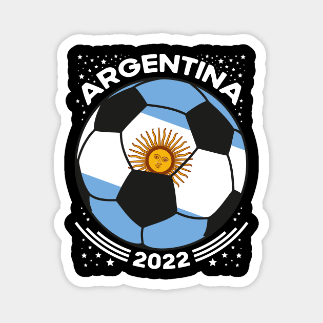 Argentina Flag Soccer Football Team Magnet by mcoshop