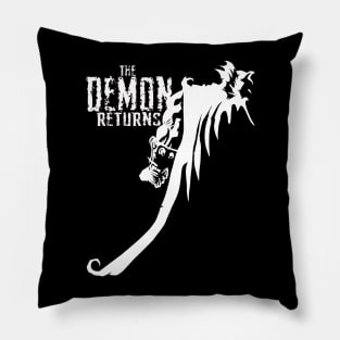 The Demon Returns (White) Pillow
