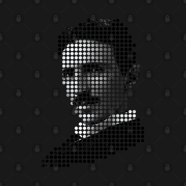 Nikola Tesla Dotted Design by Nirvanax Studio