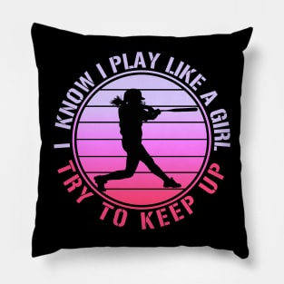 Softball Girl Pillow