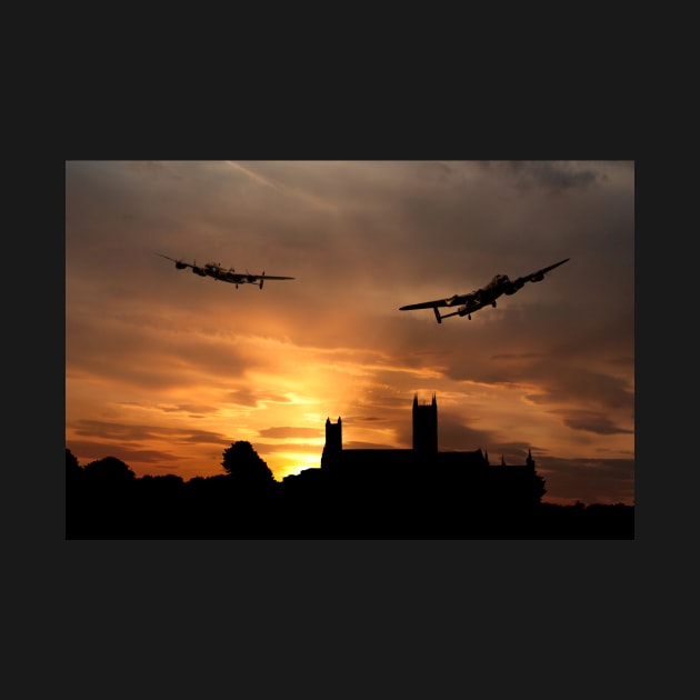 Lincolnshire Lancasters by aviationart