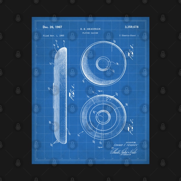 Disc Golf Patent - Golfer Frisbee Art - Blueprint by patentpress