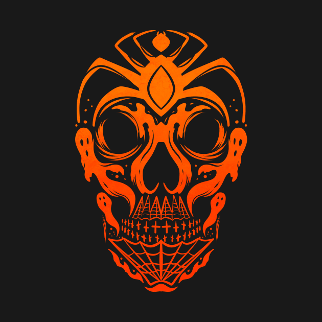 Day of the Dead Skull Ghost Cinco de Mayo Spirit Halloween by SinBle