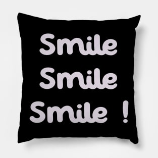 Smile Typography Pillow