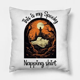 This is my spooky napping, sleep Pillow