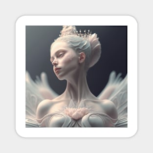 Portrait in Pastel Colors of A Fractal Ballerina Magnet