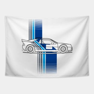 Rally Car Tapestry