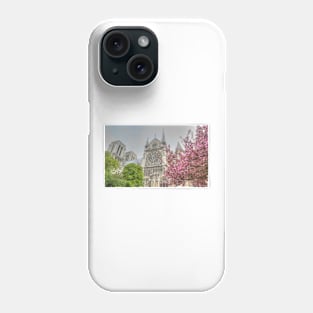 Cherry Blossom Notre Dame Phone Case