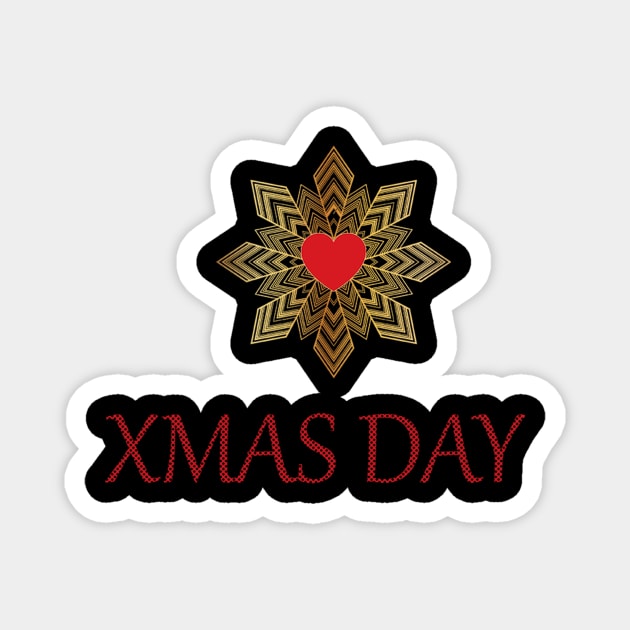 xmas day merry christmas design top new popular t shirt Magnet by milica.brdar77@gmail.com