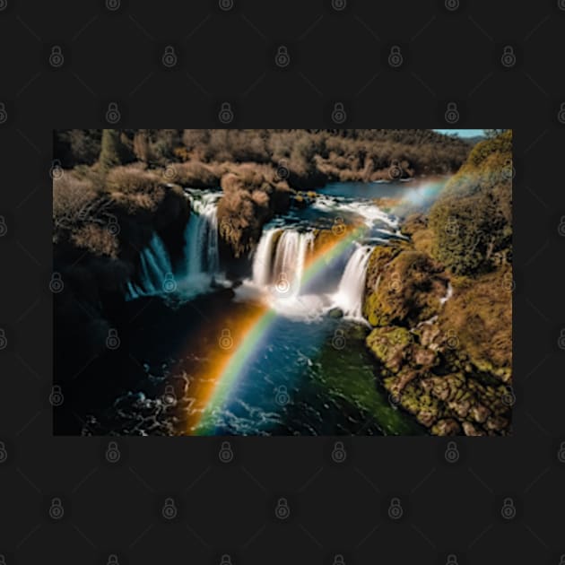 Wonderfull waterfall with a rainbow #2 by SmartPics