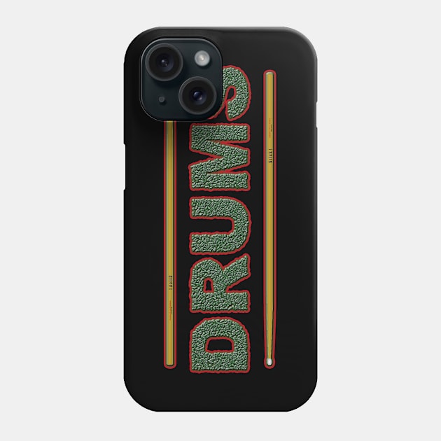 Vintage Drums Birthday Gift Phone Case by GBDesigner