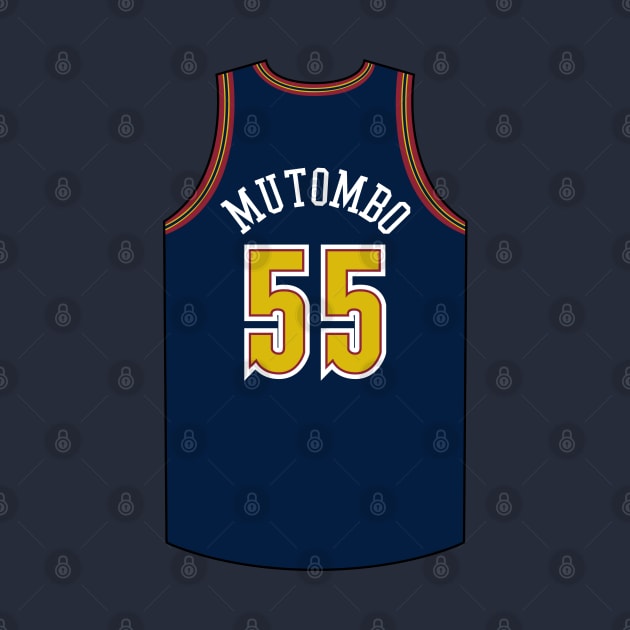 Dikembe Mutombo Denver Jersey Qiangy by qiangdade