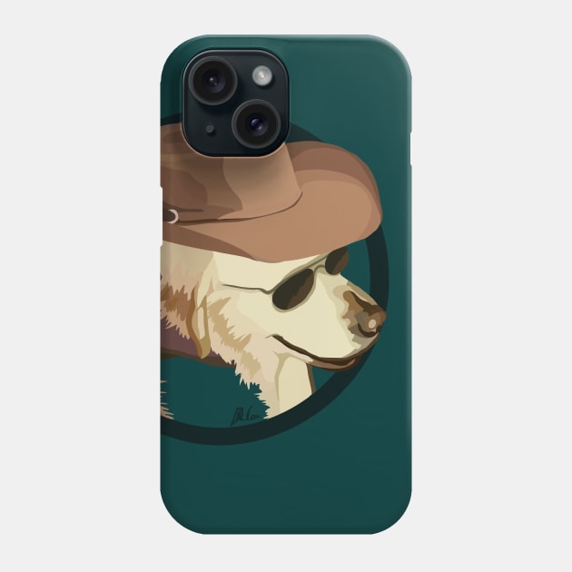 Jasper the Cowboy Retriever Phone Case by BattleBirdProductions