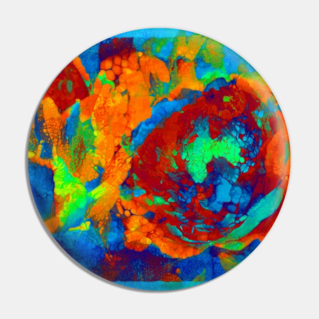 Impressionist bright floral abstract Pin by redwitchart