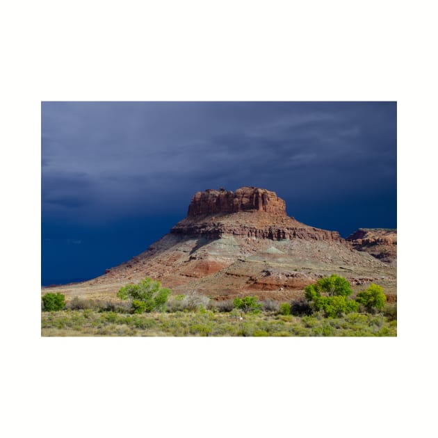 Sunny Butte, Stormy Sky, Moab by BrianPShaw