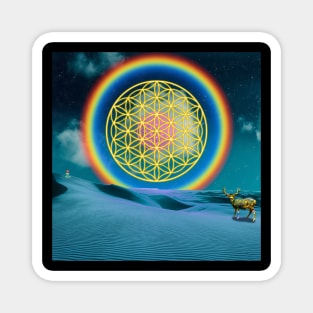 Sacred Geometry - Flower of Life - Night of Wonders Magnet