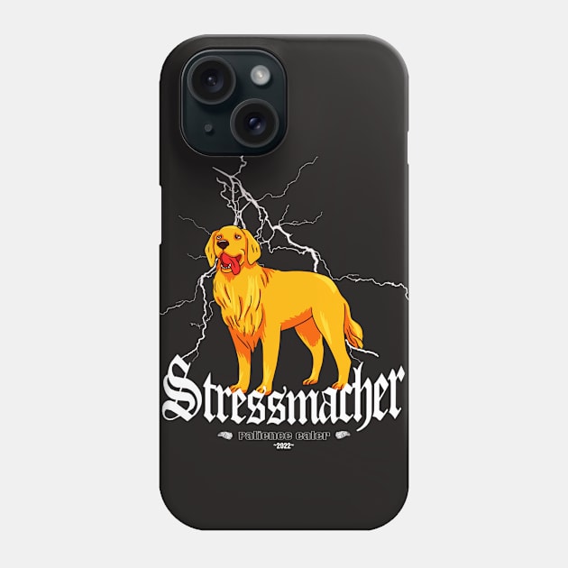 dog golden retriever Stressmacher love Phone Case by design-lab-berlin