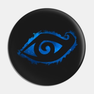 Shadowhunters rune / The mortal instruments - galaxy eye rune brush stroke (blue) - Mundane gift idea Pin